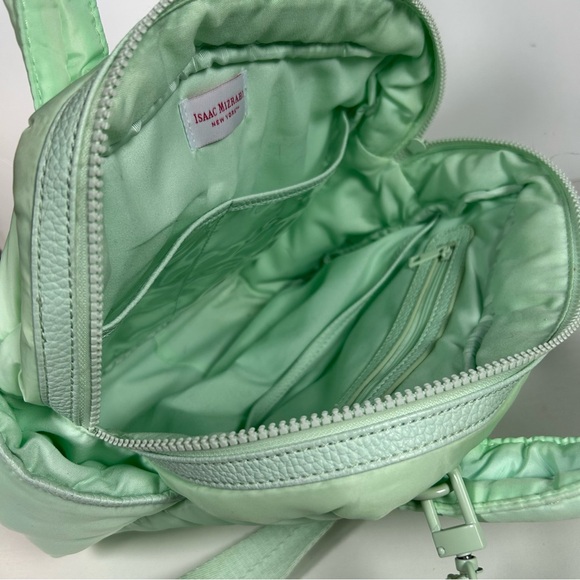 Isaac Mizrahi Puffy Crossbody Turquois Duffel  Bag With Lots Of Packets - Picture 5 of 10